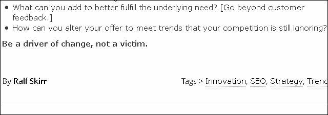Blog screenshot.